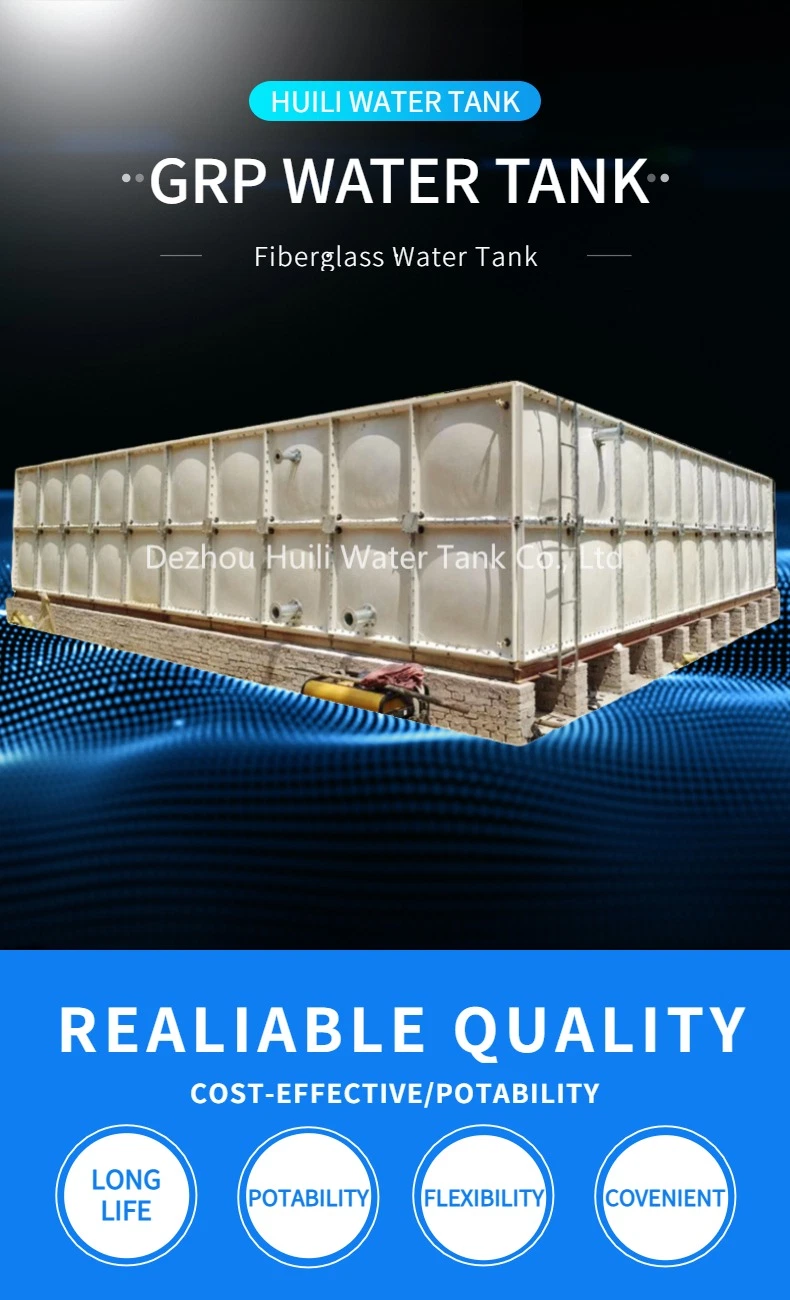 Wras Approved FRP GRP Drinking Water Storage Tank 5000 10000 Liter Large Fiber Glass Rain Water Tank Cheap Price in Malaysia