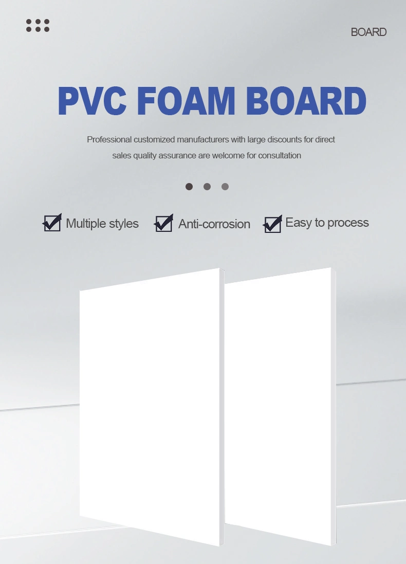 Pure White PVC Foam Board Thickness 17mm 0.5 Density Vietnam Hot Sale Board Hard Surface Board Wardrobe Material