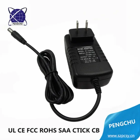 EU AU US UK Plug AC to DC 24W 12V 2A Wall Plug Charger Switch Power Adapter for Fans 
